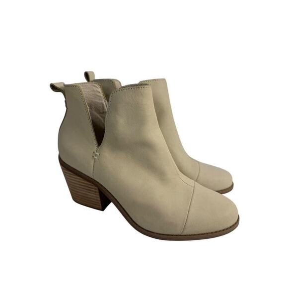 TOMS Everly Cutout Womens Cream/Ivory Size 8 NWOB-Imperfect - Picture 3 of 7